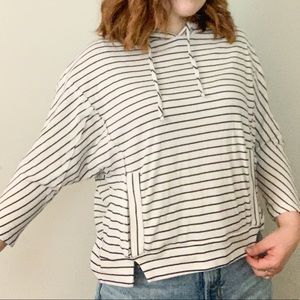 Dainty Hooligan Striped Batwing Top